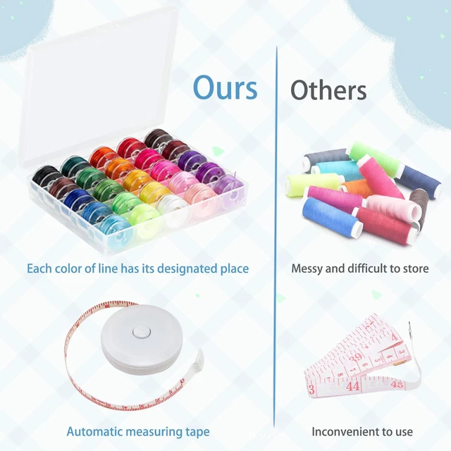 Alt view image 5 of 7 - Large Sewing Kit for Adults, Hand Needle and Thread Kit for Sewing | Newly Upgraded Premium Sewing Supplies Set, Professional Sewing Supplies Accessories Storage Bag for Travel Home Beginners
