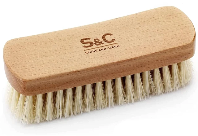 Main image of Premium Beige Horse Hair Brush - Horse Hair Shoe Brushes for Polishing, Cleaning & Buffing Leather Shoes - Boot Brush with Soft Bristles, Comfy Grip - Shoe Polish Brush Made of Beech Wood