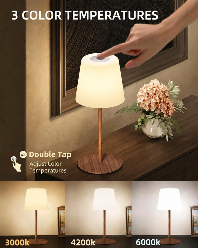 Alt view image 5 of 7 - Spa-Like Shower Lamp IP65 Waterproof Bathroom Lamp, Rechargeable Cordless Mood Light, 3 Color Temps for Relaxing Bathroom & Bathtub Experience (1 Pack)