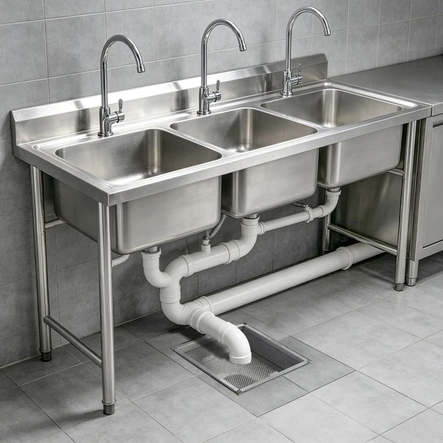 Alt view image 7 of 7 - 304 Stainless Steel Floor Sink Drain Cover 8.5 Inch Heavy Duty Commercial Floor Drain Strainer with Reinforced Bottom Frame, Square Drop-in Basket for Restaurant Kitchen Drain, Debris Trap