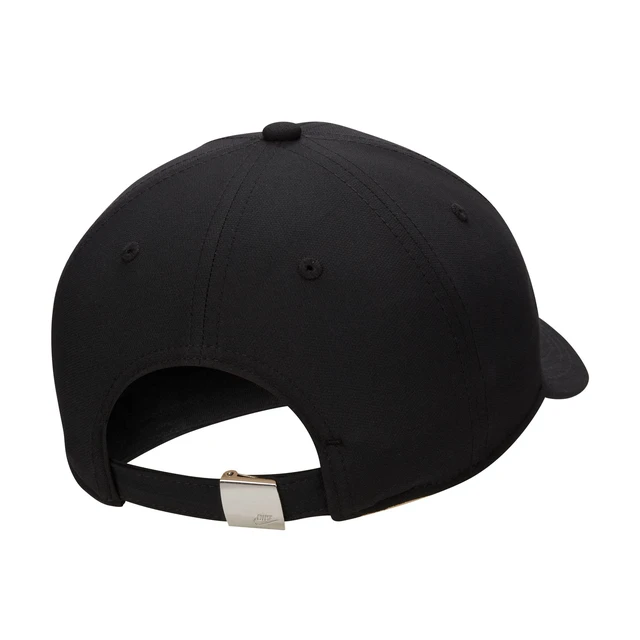 Alt view image 2 of 2 - Dri-FIT Club Structured Metal Logo Cap, Black/Metallic Silver, 1SIZE
