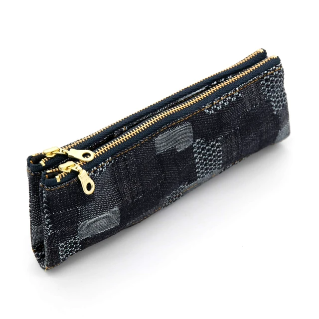 Alt view image 3 of 6 - LDD-BNPN-101 Denim Patchwork Pencil Case