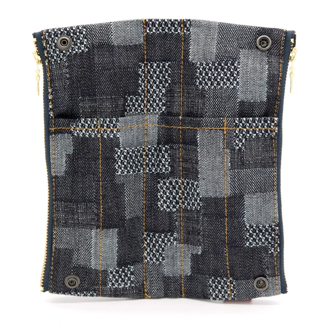 Alt view image 5 of 6 - LDD-BNPN-101 Denim Patchwork Pencil Case