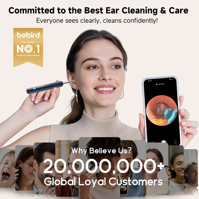 Alt view image 2 of 7 - R1 Ultra Ear Wax Removal Tweezers: 1296P HD Ear Camera Cleaner IP67 | FSA/HSA Painless Tweezers & Visual Dropper Tool, Help Remove Various Earwax with 11 Tips, 3-Piece Slicone ENT Home Check Kits