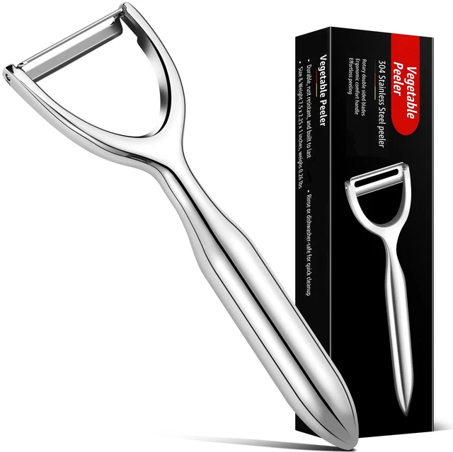 Main image of Y-Shaped Stainless Steel Vegetable Peeler for Potato Carrot Cucumber | Dishwasher Safe, Dual-Sided Ultra-Sharp swivel Blade, Ergonomic Handle Reduces Fatigue for Kitchen Food Preparation