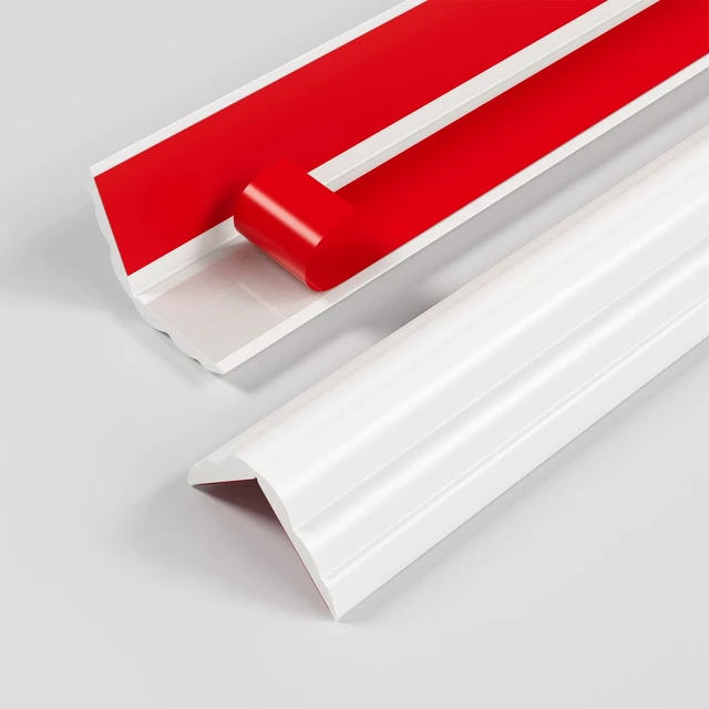 Alt view image 7 of 7 - Wall Corner Protector Molding Trim, 1.6 in x 20 ft, White | Edge Guard, Peel and Stick Flexible Trim Molding for Inside & Outside Corners, Wall, Countertop