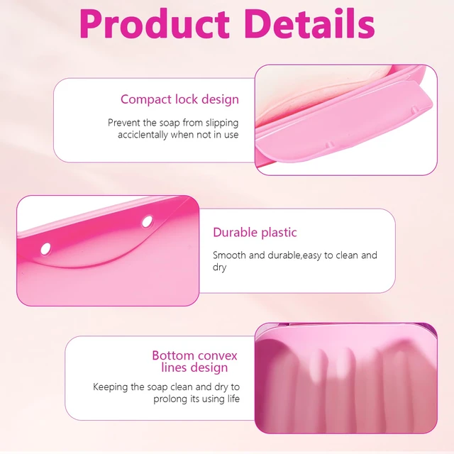 Alt view image 4 of 7 - 20 Pcs Portable Travel Soap Dish with Lid, Plastic, Rectangular, Colorful, Soap Bar Holders