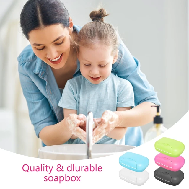 Alt view image 5 of 7 - 20 Pcs Portable Travel Soap Dish with Lid, Plastic, Rectangular, Colorful, Soap Bar Holders