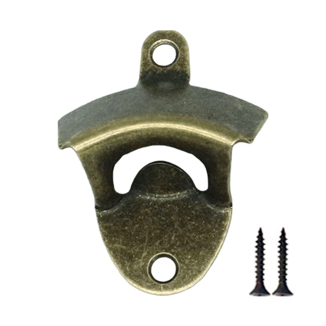 Alt view image 3 of 7 - 20 Pack Bottle Opener Wall Mounted (Bronze) | Vintage Beer Bottle Opener with Screws for Bars KTV Hotels Homes