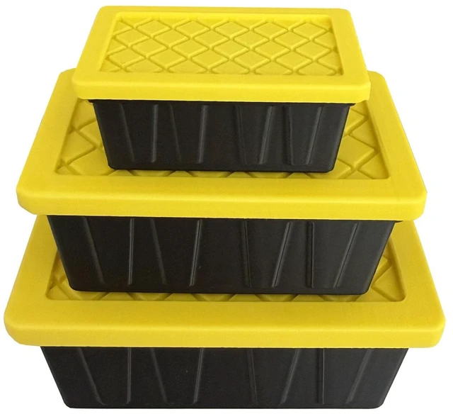 Main image of Miniaturized Version of The HDX Storage Box Mini storage box organizer container case holder 3pcs Black