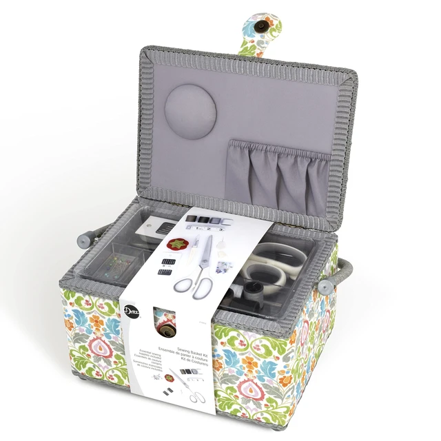 Alt view image 4 of 5 - Medium Sewing Basket Kit Filled with Essential Sewing Supplies