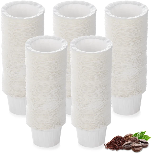 Main image of Disposable Paper Coffee Filters, Keurig K Cup Paper Filters for Keurig Single Brewer Reusable Cups, K-cup Coffee Pods, Fits All Brands Reusable K Cups (500)