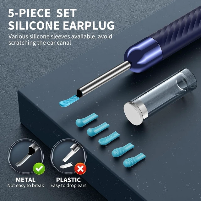 Alt view image 3 of 7 - Ear Wax Removal Kit with Camera, Otoscope with 7 Ear Spoon | 1080P HD ear cleaner, 6 LED lights, 7 ear spoons, 6 ear tips, works with iOS and Android