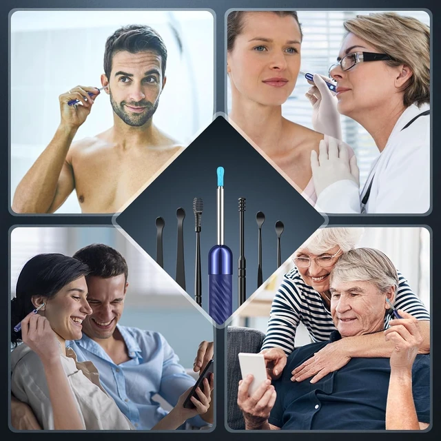 Alt view image 7 of 7 - Ear Wax Removal Kit with Camera, Otoscope with 7 Ear Spoon | 1080P HD ear cleaner, 6 LED lights, 7 ear spoons, 6 ear tips, works with iOS and Android