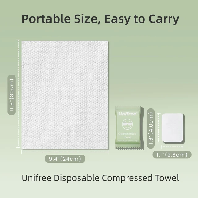 Alt view image 3 of 6 - Compressed Towels Tablets, XL Soft Disposable Face Towels, 120Count | Portable & Individually Wrapped for Travel, Gym,Home, Game, ldeal for On-the-Go