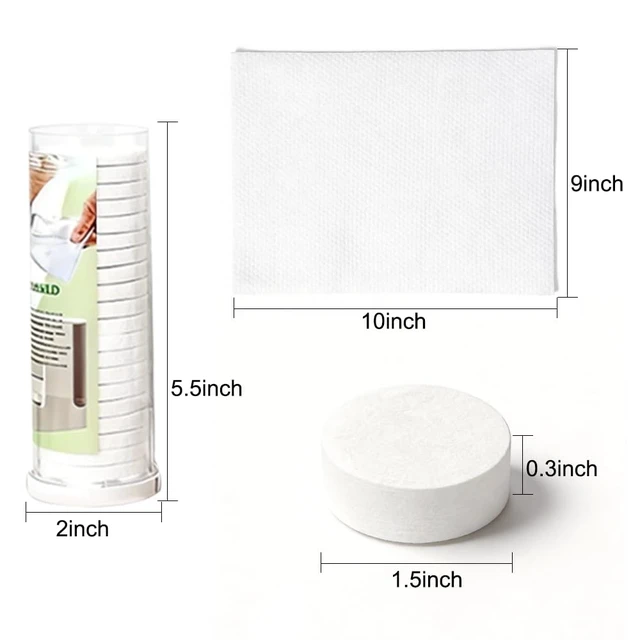 Alt view image 7 of 7 - Towel Refills for Hot Face Towel Heater Machine, 60 Pcs Disposable Compressed Face Towels for Smart Towel Warmer, 3 Buckets, 20 Pcs Per Bucket