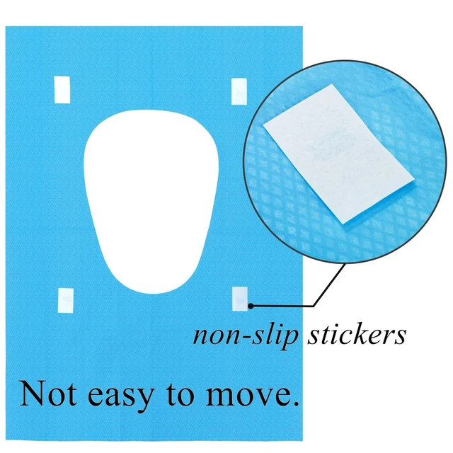 Alt view image 4 of 7 - 100 Pack Toilet Seat Covers Disposable, Individually Wrapped Travel Toilet Cover, Extra Large Potty Seat Liners Portable, Waterproof Potty Training Shield for Public Restroom, Trip, Outdoors