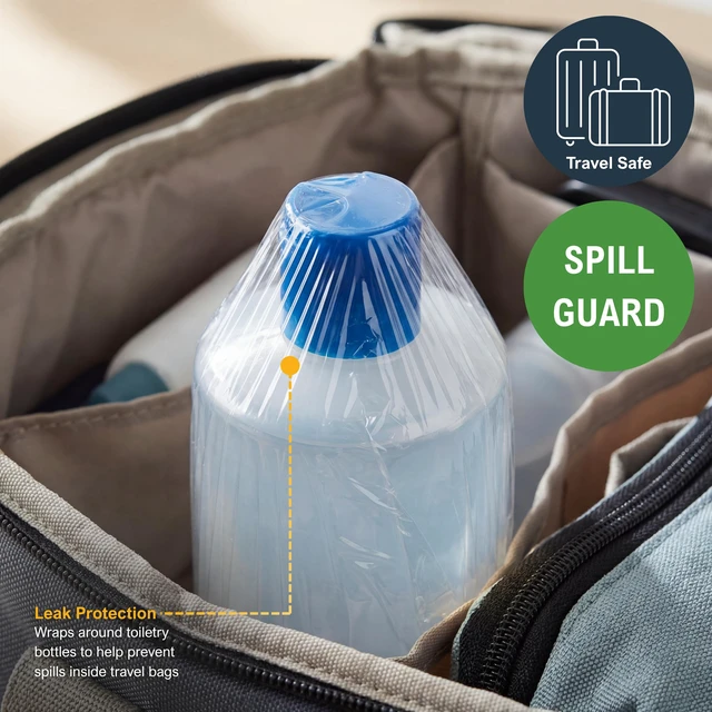 Alt view image 6 of 7 - 12 in x 2000 ft PVC Cling Wrap,Heavy Duty,Slide Cutter,Clear,Food Safe