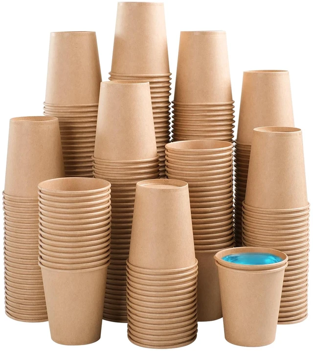 Main image of 600 Pack 5 oz Kraft Paper Cups, Small Disposable Bathroom Cups | Mouthwash Cups, Brown Mini Water Sample Cups for Hot and Cold Beverage, Espresso, Snack, Kitchen, Party, Picnic and Travel