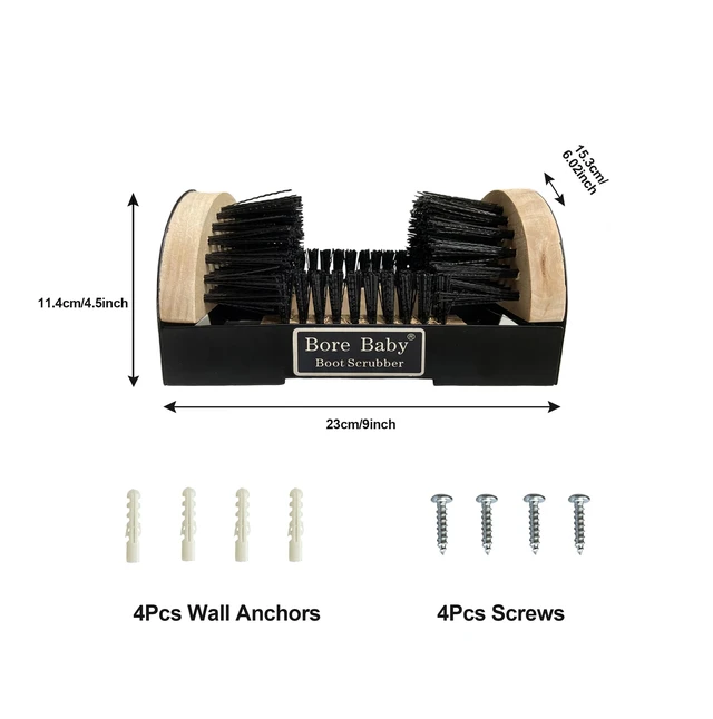 Alt view image 3 of 7 - Boot Scrubber Outdoor Heavy Duty | Boot Scraper Brush, Shoe Mud Cleaner