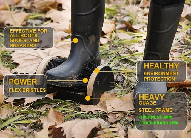 Alt view image 7 of 7 - Boot Scrubber Outdoor Heavy Duty | Boot Scraper Brush, Shoe Mud Cleaner