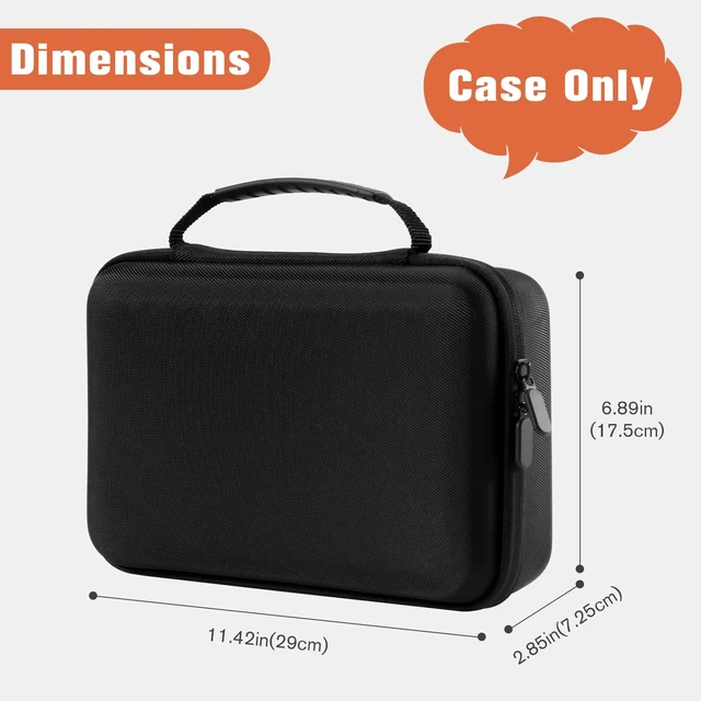 Alt view image 6 of 7 - Hard Shell Travel Sunglasses Organizer -7 Slots, Orangeblack | Portable Multiple Glasses Case for Travelling with 6 Adjustable Dividers, Eyeglasses Storage Box for Trip Men Women