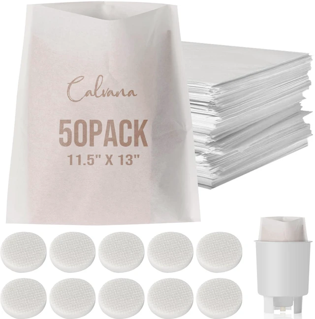 Main image of Complete Cold Brew Coffee Filter Replacement Set Includes 10 Reusable Felt Filters and 50 Paper Filter Bags Compatible Cold Brew Maker Systems