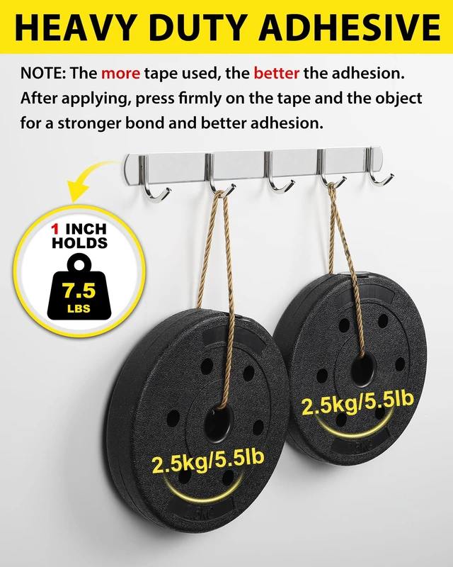 Alt view image 2 of 7 - Double Sided Tape Heavy Duty Mounting Tape, Strong Adhesive,16.4ft x1in | Waterproof &Temp-Resistant 2 Sided Foam Tape For LED Strip Lights,Automotive,Home Office Wall Decor,Plastic,Glass,Metal,Tiles