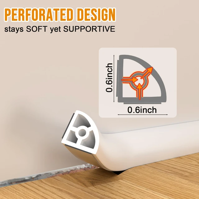 Alt view image 5 of 7 - Flexible Quarter Round Molding Trim - 157in Waterproof Bendable Silicone Peel and Stick Molding Trim for Walls, Floor, Corner, Staircase, Tub, Cabinet Edge