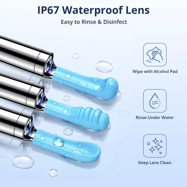 Alt view image 7 of 7 - Ear Wax Removal Kit,Ear Cleaner with Camera, 1080P HD Ear Camera with Light, Safe & Gentle Ear Camera Wax Removal Tool,IP67 Waterproof Ear Cleaning Camera,Compatible with iOS & Android
