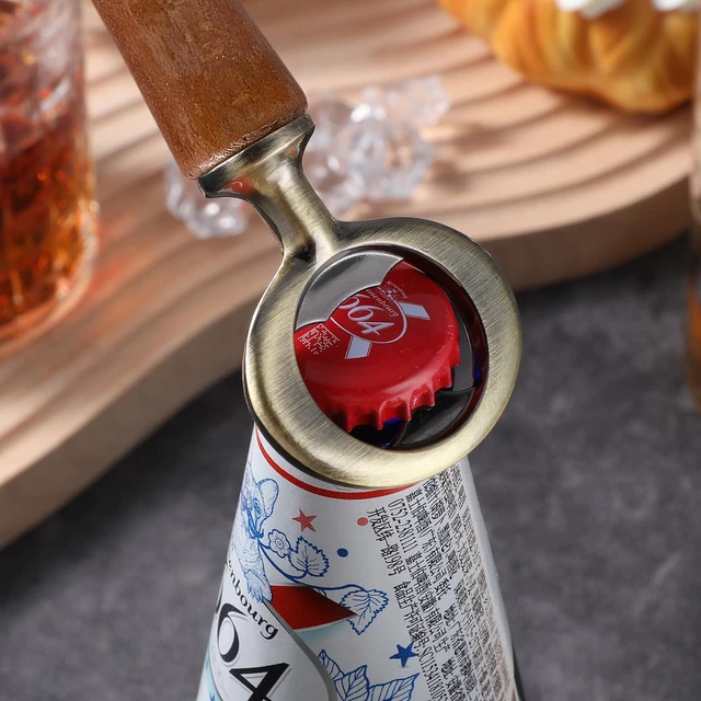 Alt view image 3 of 7 - 12 Pcs Metal Bottle Opener Blank Stainless Steel Flat Bottle Opener Inserts Kit Threaded Beer Opener Hardware for Wedding Wine Party Wood Turning DIY Handmade Project Craft