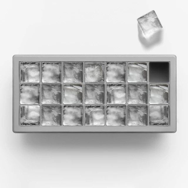Alt view image 3 of 6 - Ice Cube Tray with Lids, Small Silicone Molds for Cocktails & Drinks | BPA Free Silicone, Flexible Easy Release, Set of 2, Lids Included, for Beverages Coffee & Craft Cocktails