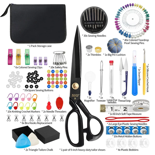 Alt view image 5 of 7 - Sewing Kit for Adults, 241 Pcs Complete Needle and Thread Kit with Heavy-Duty Fabric Scissors, 40XL Color Threads, Tailor Pens & Sewing Needles for Home Mending, Travel, Beginners