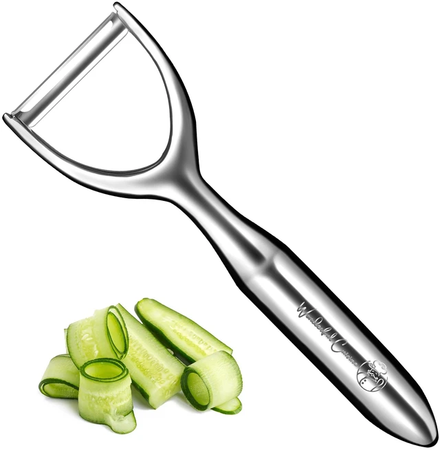 Main image of Premium Stainless Steel Y-Peeler Heavy Duty Vegetable & Fruit Peeler for Potatoes, Carrots, Apples Ergonomic Handle, Dishwasher Safe