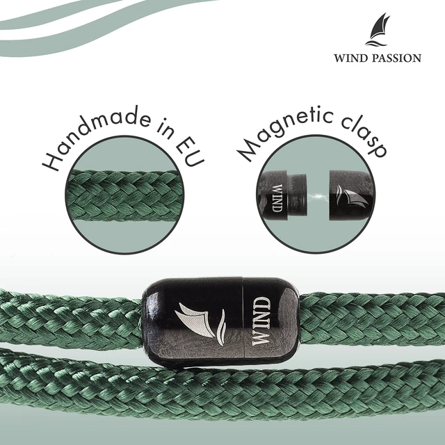 Alt view image 2 of 7 - - Paracord Mens Bracelet - Bracelet for Women - Rope Bracelet String With Magnetic Clasp - Wrist Surfer Bracelet - Handmade Surfer Magnetic Bracelets - Sturdy & Waterproof