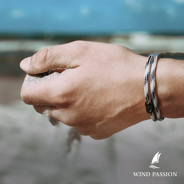 Alt view image 5 of 7 - - Paracord Mens Bracelet - Bracelet for Women - Rope Bracelet String With Magnetic Clasp - Wrist Surfer Bracelet - Handmade Surfer Magnetic Bracelets - Sturdy & Waterproof