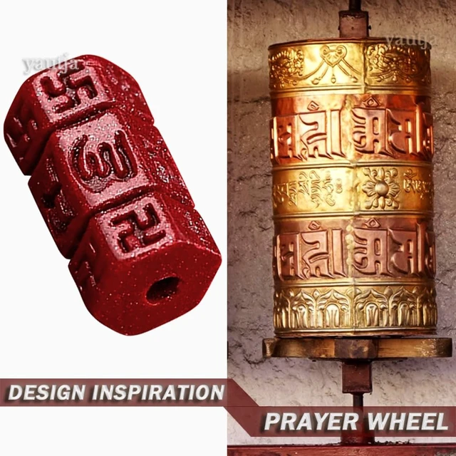 Alt view image 3 of 7 - Buddhist Red Buddha Spiritual Protection Red String Bracelet | Meditation Prayer Jewelry for Good Luck Health Wealth, Cinnabar Beads Exorcism Bracelet with Amulet Card, Handmade Adjustable