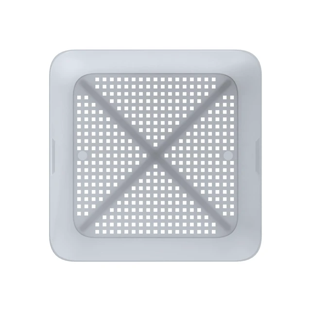 Alt view image 7 of 7 - Plastic Floor Drain Strainer Basket. 8-1/2 in. X 8-1/2 in. X 2-7/16 in. Ideal for Commercial Kitchens, Bars & Food Service Floors