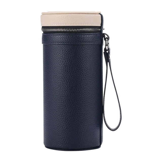 Alt view image 6 of 7 - 3 Slot Sunglasses Case, Portable Eyeglass Storage Holder for Travel | pu Leather Unisex style for men and women; fits most standard sunglasses, prescription glasses and fashion eyewear.