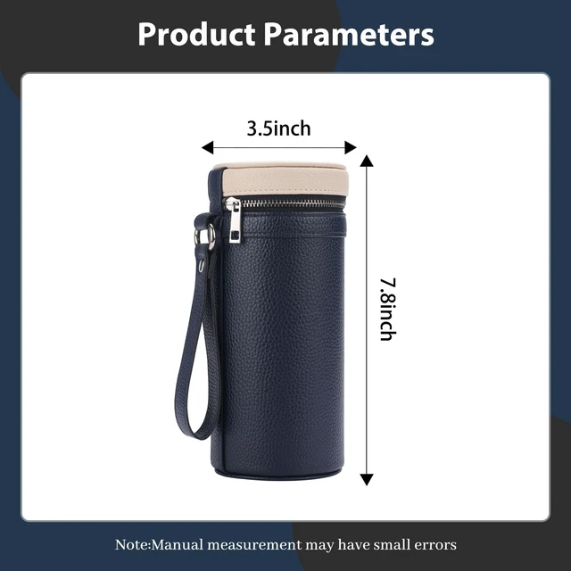 Alt view image 2 of 7 - 3 Slot Sunglasses Case, Portable Eyeglass Storage Holder for Travel | pu Leather Unisex style for men and women; fits most standard sunglasses, prescription glasses and fashion eyewear.