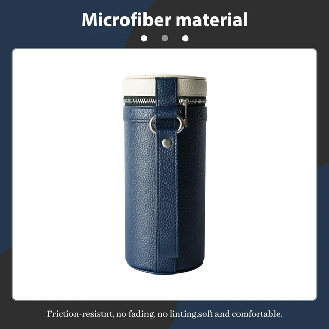 Alt view image 3 of 7 - 3 Slot Sunglasses Case, Portable Eyeglass Storage Holder for Travel | pu Leather Unisex style for men and women; fits most standard sunglasses, prescription glasses and fashion eyewear.