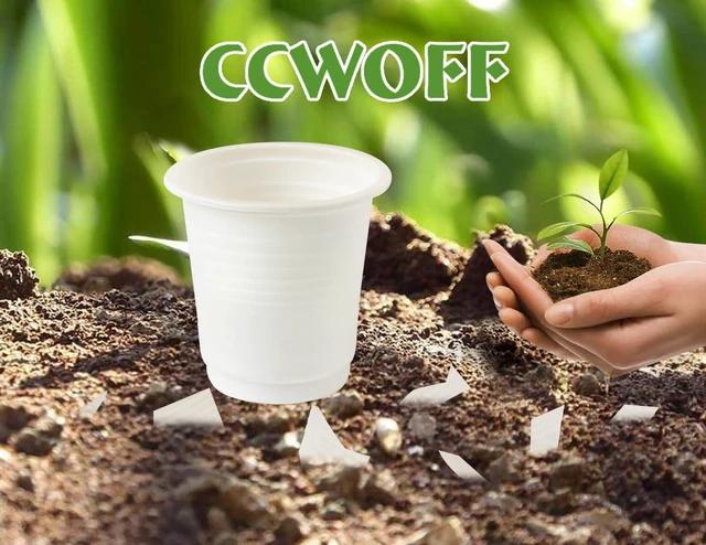 Alt view image 7 of 7 - 300PCS 3 OZ Bathroom Cups 100% Compostable Biodegradable Eco Friendly Cups Small Cups Disposable Mini Mouthwash Cups for Bath Rinse Cup Shot Disposable Cups for Drinking Washing Cups