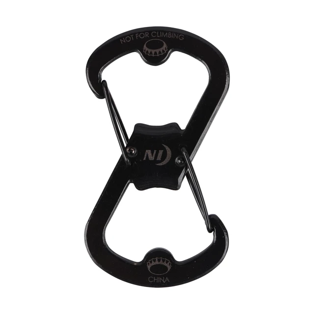 Alt view image 3 of 7 - Ahhh... Stainless Bottle Opener - Keychain with S-Biner Functionality - Heavy-Duty Dual Bottle Opener Carabiner - Keychain Accessories - Black, 4 Count (4 Pack)