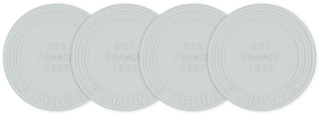 Main image of Silicone Coasters (est. 1925), Set of 4, Sea Salt