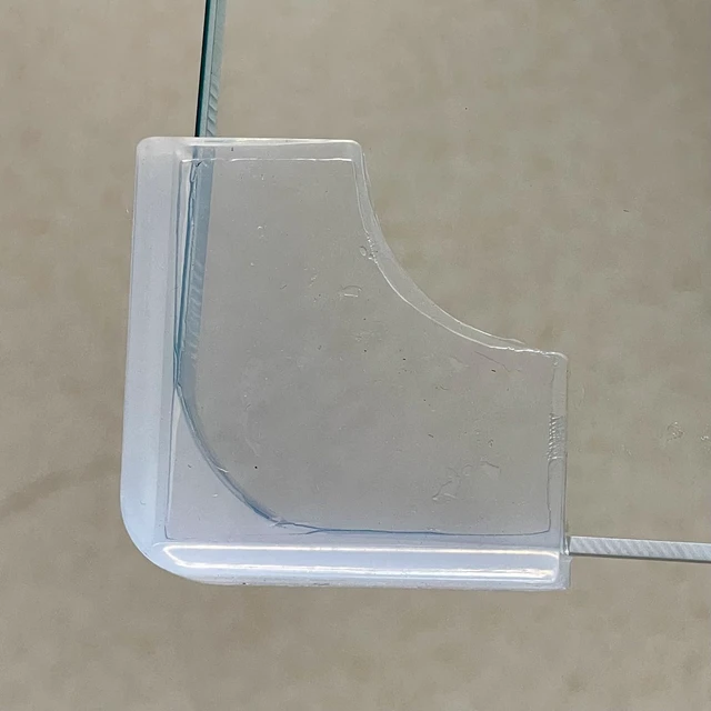 Alt view image 4 of 6 - Silicone Clear Corner Protector Baby Proofing Single-Side Adhesive 12 Count | Food-Graded, Pre-Taped Adhesive, Flexible Table Cabinets Counter Edge Bumper, Kids Child Safety Proof