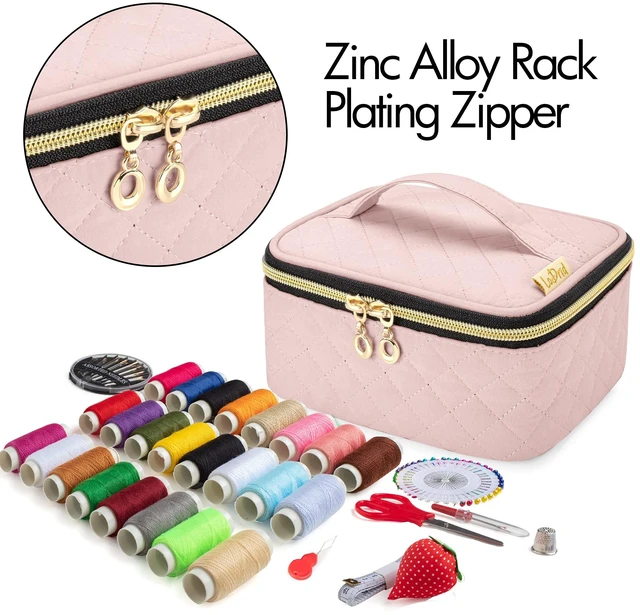 Alt view image 4 of 7 - Sewing Kit with 24 Color Threads and Sewing Accessories, Dusty Rose | Portable Sewing Repair Kit Tools for for Adults,Travel, Home