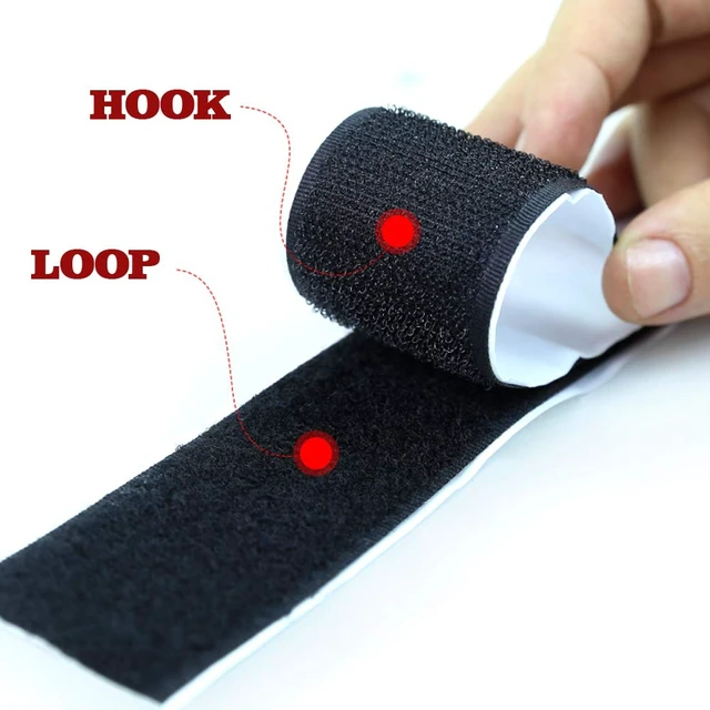 Alt view image 4 of 7 - Hook and Loop Tape 2 Inch x 23 Feet Each Roll, White | Industrial Self Adhesive, CE Certified, Heavy Duty, Strong Hold, Easy Use for Indoor Remotes, Curtains & Outdoor Signs