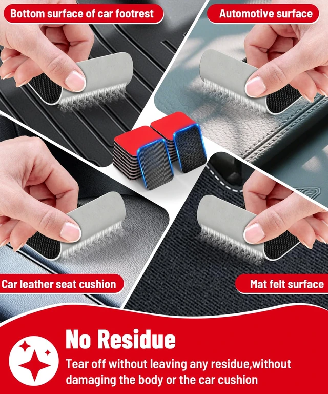 Alt view image 4 of 7 - 16Sets Heavy-Duty Hook and Loop Strips, Heat Resistant Waterproof | High-Bond Fastening Strips, Strong Hold for Indoor/Outdoor Mounting on Wall, Glass, Tile, Metal & More, Black 1.57" x 1.97"