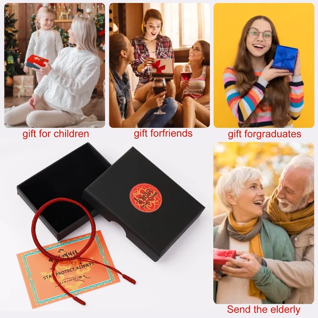 Alt view image 6 of 7 - Authentic blessed Tibetan monks handmade Dorje Knot protection bracelet for women and men with a talisman.Red string bracelet-mens bracelet rope-gifts for women and men-protection jewelry