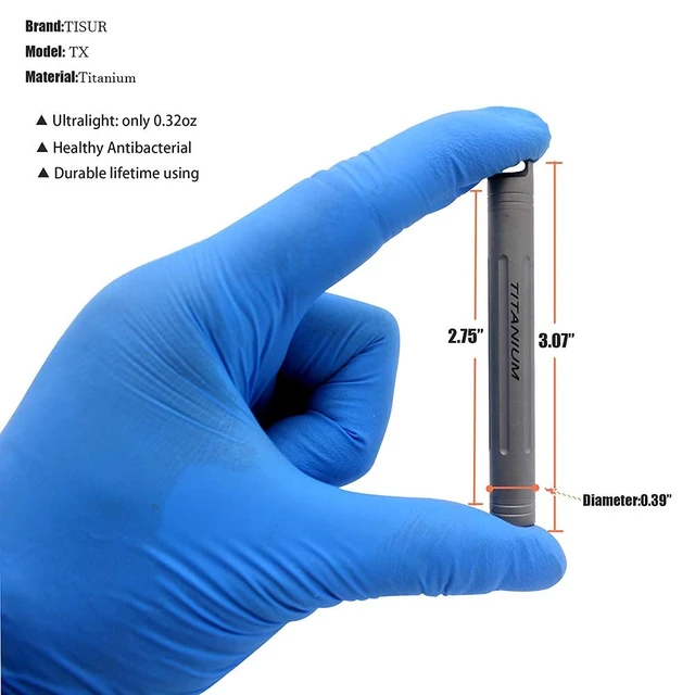 Alt view image 2 of 7 - Titanium Portable Toothpick Holder, Waterproof Tooth Pick Case | Ultra-light Rust Corrosion Resistant, Rubber O-Ring Airtight Waterproof, for Camping Fishing Travel Outdoor Daily Carry